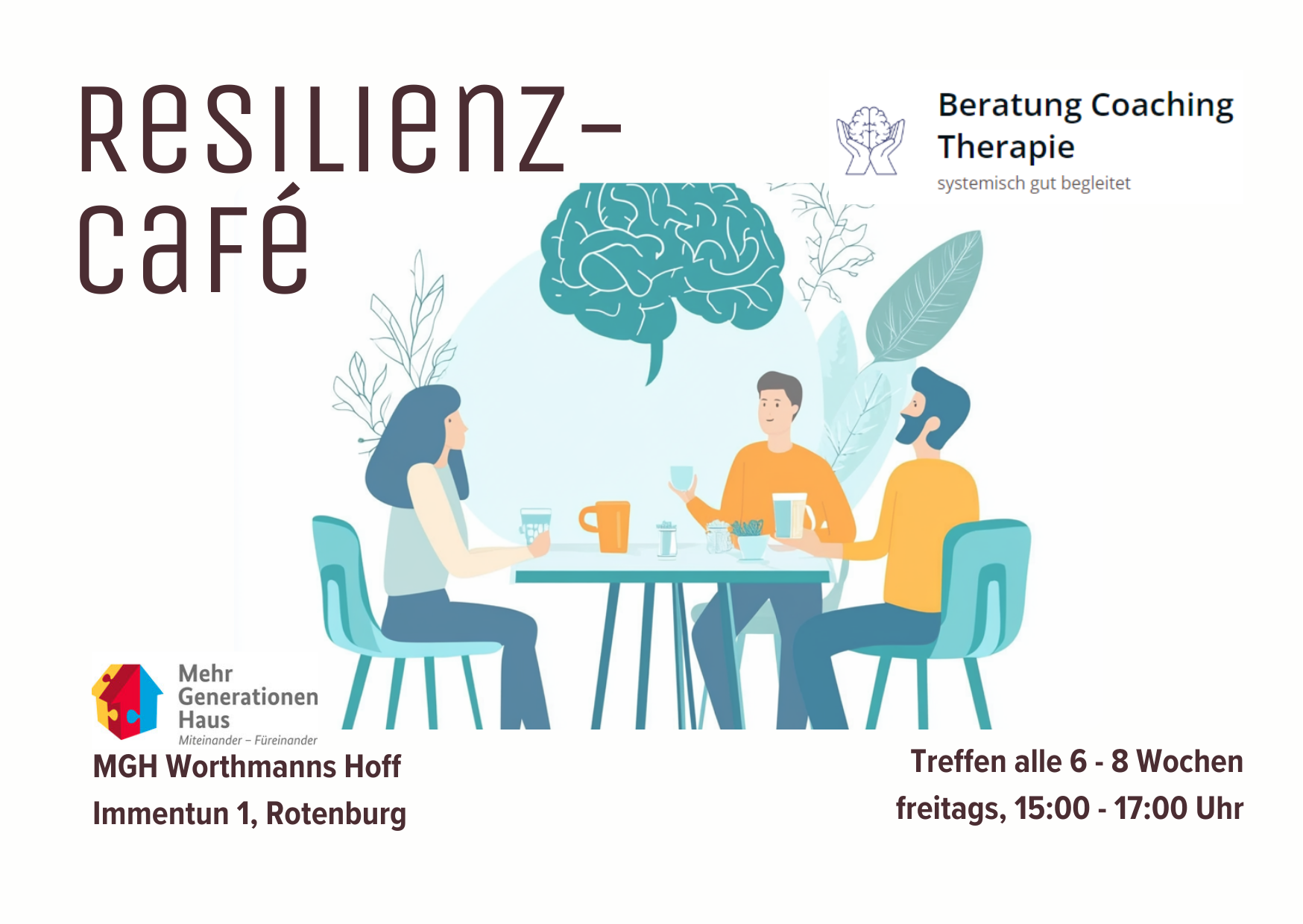 Card Resilienz - Cafe blanco